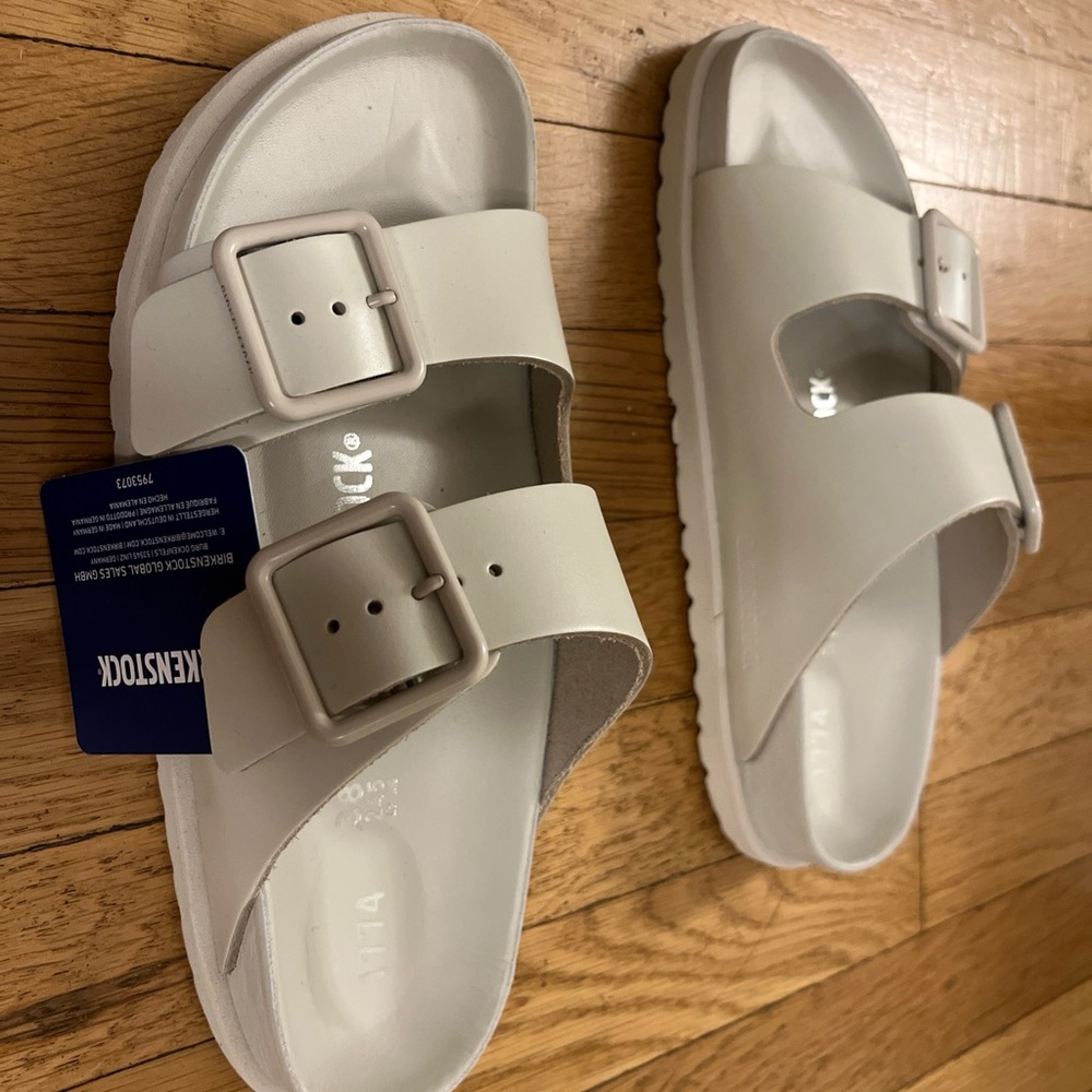 Rare 1774 BIRKENSTOCK Arizona Avantgarde Sandal In Bone Size 38(US W Size 7.5/8) - Picture 3 of 8